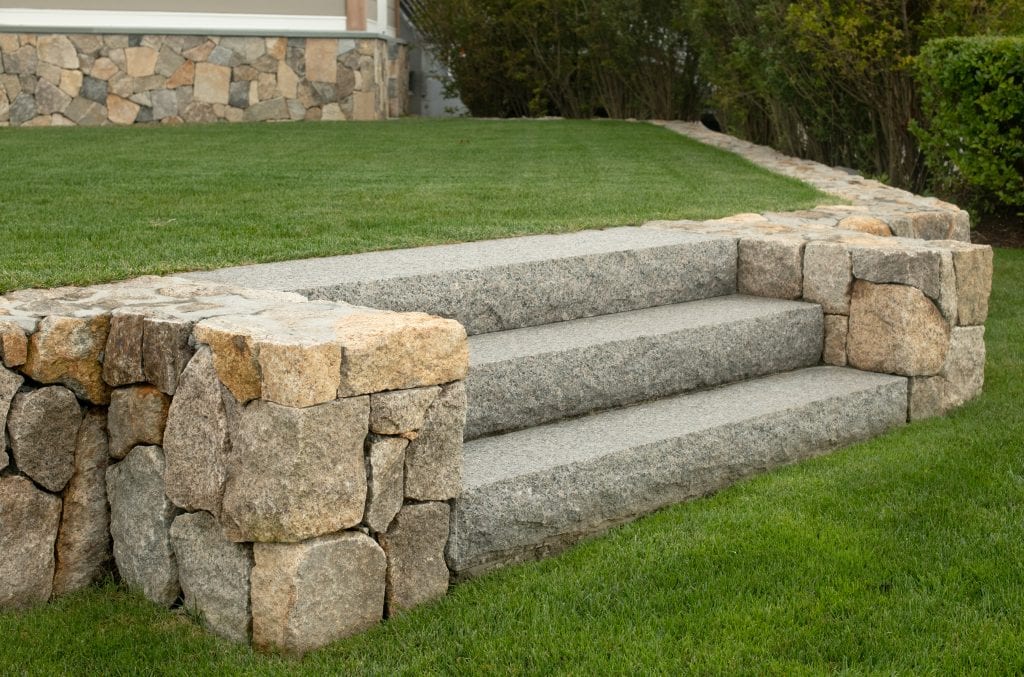 stone bricks stair way
